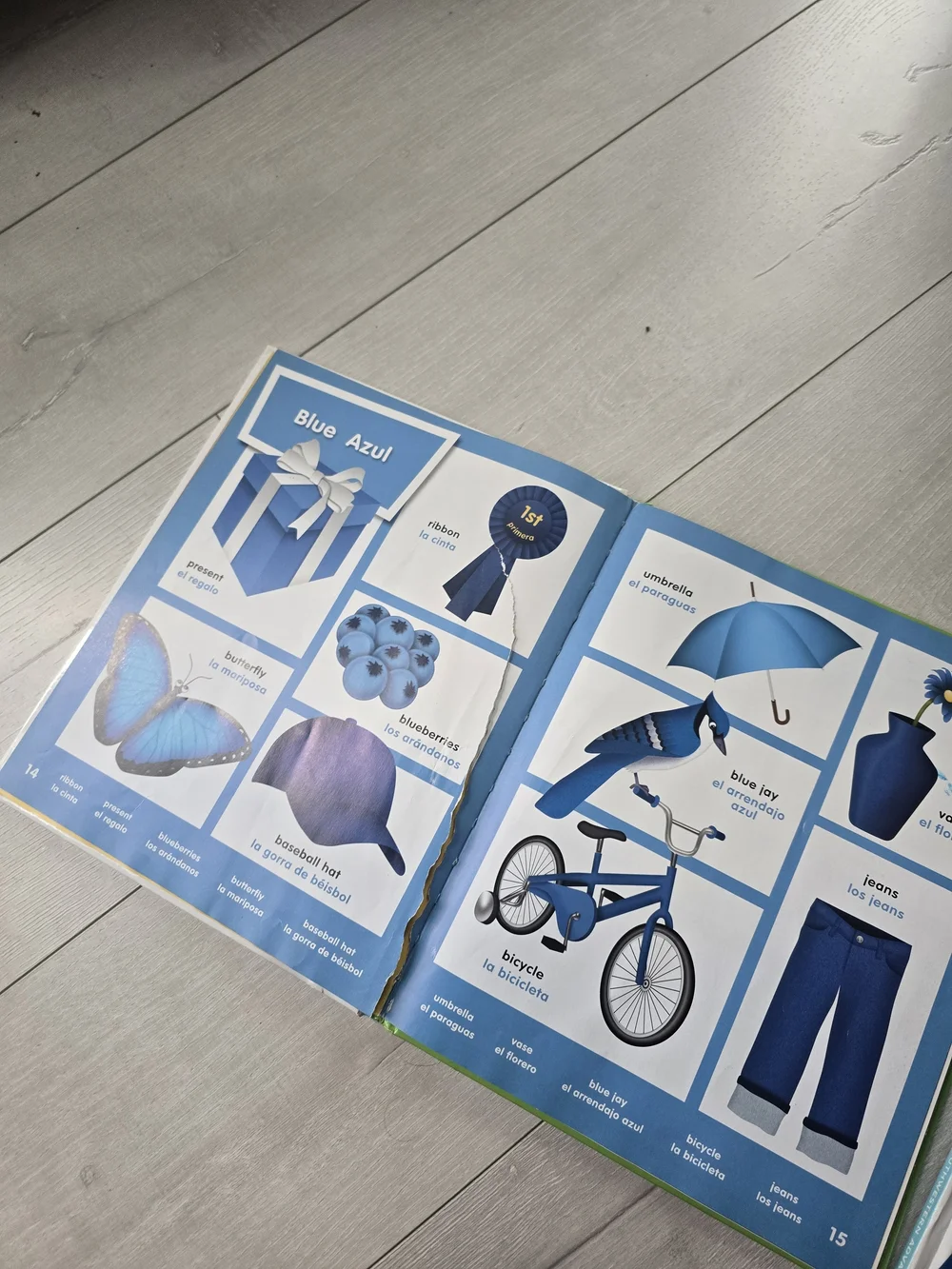 My Book of Colors and Shape  - Children's Board Book (Spanish English)